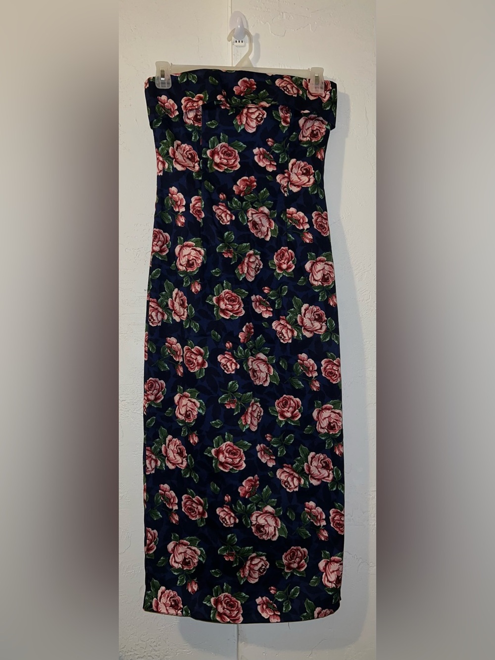 Mable Strapless Fitted Floral Maxi Dress
